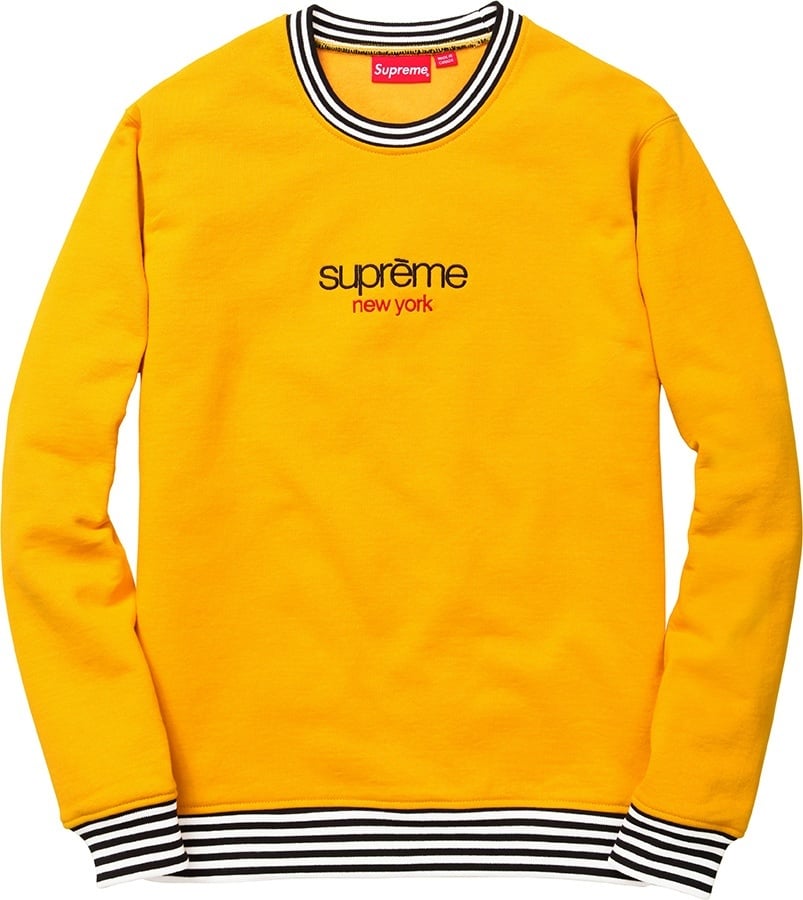 Classic Logo Striped Rib Crewneck view 2